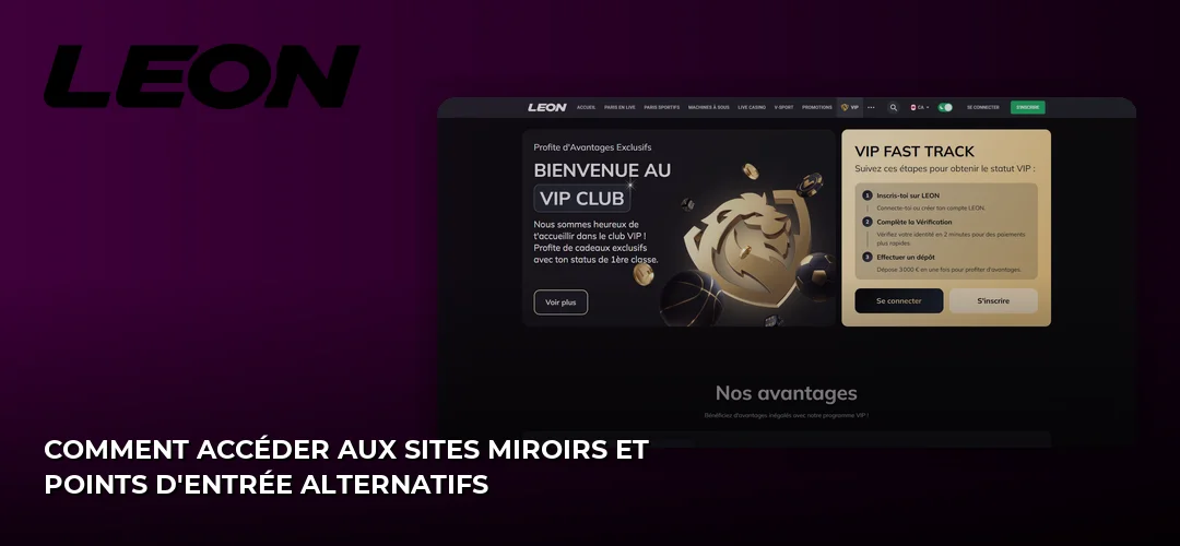 Comment accéder aux sites miroirs et points d'entrée alternatifs