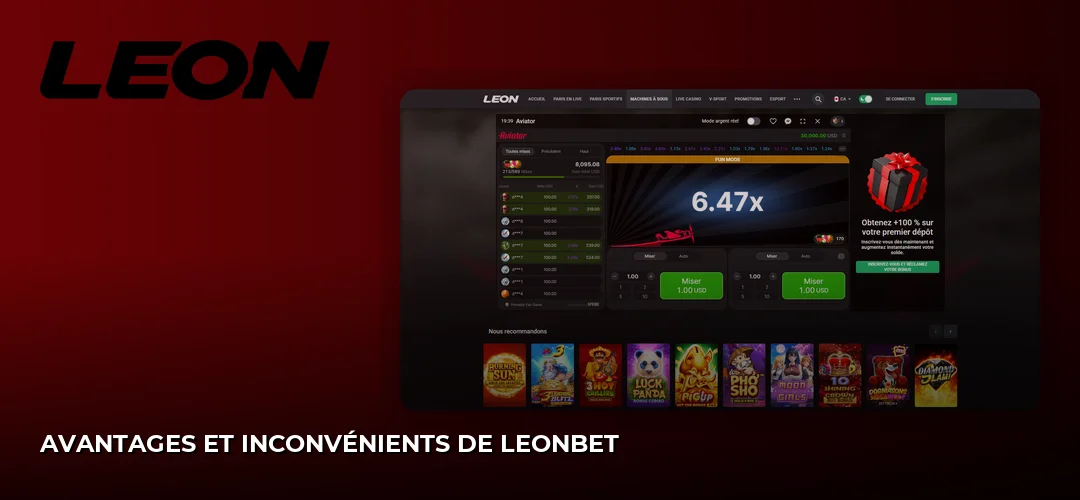 Leonbet promotional banner