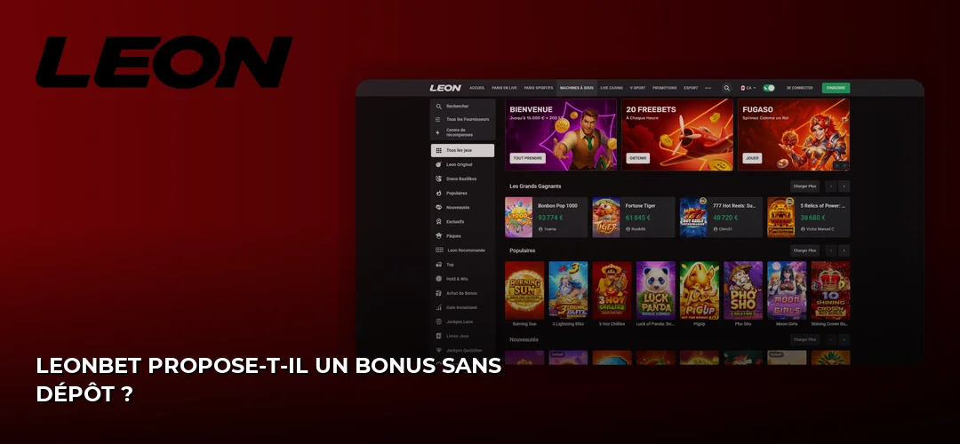 Leonbet promotional banner